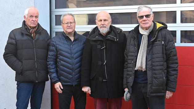 SOS Notarztstützpunkte: Martin Gattermaier, Helmut Krenn, Alfred Lichtenschopf und Rudolf ...