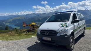 Rettungshubschrauber und Bergretter waren im Einsatz.