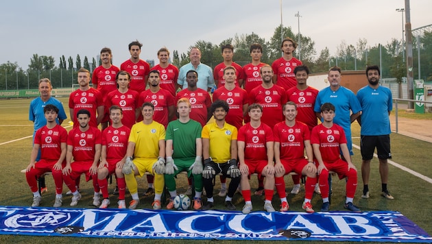 Der im besten Sinne „bunte Haufen“ von Maccabi Wien.