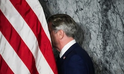 Ziehen die USA den Kopf ein? Finanzminister Scott Bessent verlässt das Podium, ohne in seiner ...
