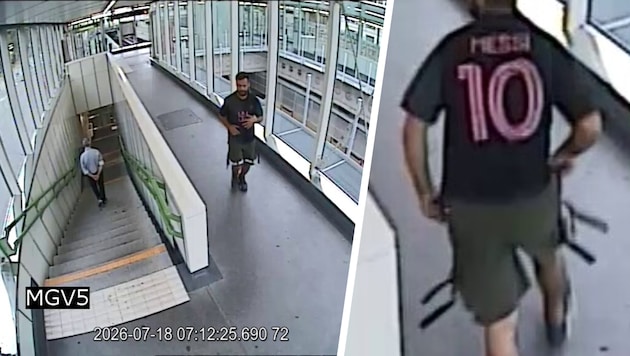 Der Täter versetzte seinem Opfer auf der Treppe einen Stoß.