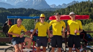Max, Florian, Jonas und Niklas sind Anfang 20 und routinierte „Abenteuer-Urlauber“. Heuer traten ...