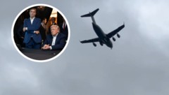 Der Landeanflug der US-Transportmaschine auf Moskau wurde gefilmt.