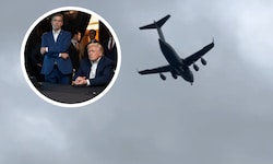 Der Landeanflug der US-Transportmaschine auf Moskau wurde gefilmt.