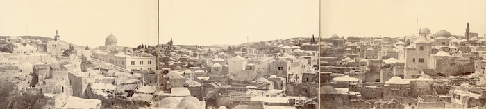 Zauber der Heiligen Stadt: Christian Paiers Ansicht der Altstadt von Jerusalem, 1864.