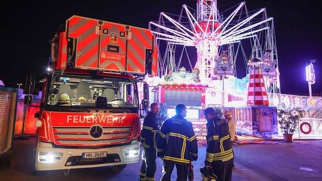 Der „Nordic Tower“ gilt als eines der größten, transportablen Hochkettenkarussells Deutschlands.