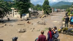 Der Ort Trishuli Bazar im Bezirk Nuwakot ist schwer betroffen. 