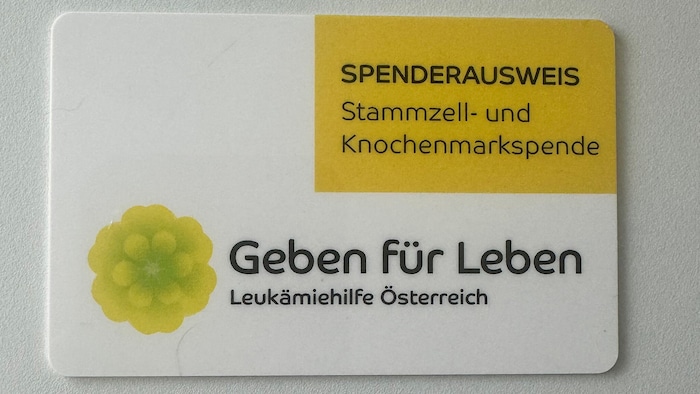 Danach erhält man einen Spenderausweis.