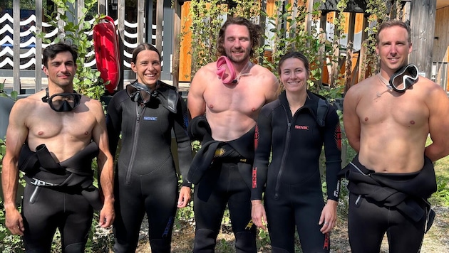 Für Österreichs Skicrosser Adam Kappacher, Katrin Ofner, Tristan Takats, Sonja Gigler und Johnny ...