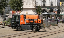 Reinigungsfahrzeuge gehören am Hauptplatz zum gewohnten Bild. Doch ausgerechnet bei der ...