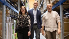 Die Niceshops-Geschäftsführer Carina Hödl, Christoph Schreiner und Roland Fink. 