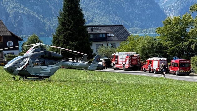 Large-scale operation following Wednesday’s midday plane crash on Lake Attersee.
