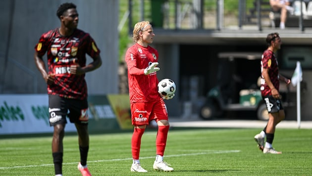 Austria-Ersatztormann Philipp Böhm wird die nächsten zwei Spiele im Lustenau-Tor stehen.