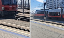 Bilder vom Hauptbahnhof zeigen die Schäden an den Zügen.