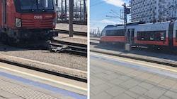 Bilder vom Hauptbahnhof zeigen die Schäden an den Zügen.
