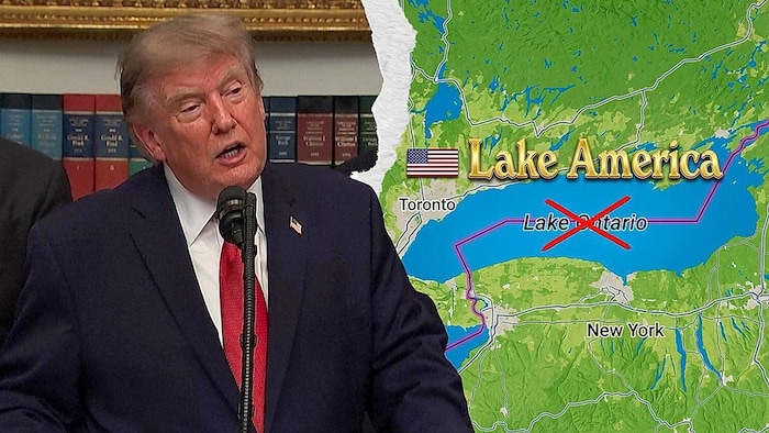 Trump neueste Drohung betrifft den Ontariosee, der zu den fünf Großen Seen im Grenzgebiet zu ...