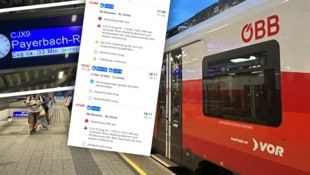Wegen einer defekten Weiche zwischen Wien-Liesing und Meidling kommt es seit Montag laufend zu ...