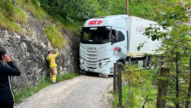 Das Navi führte den Lenker auf Abwege.