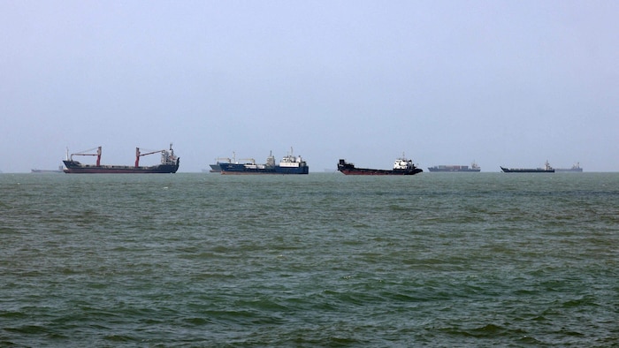 Schiffe in der Straße von Hormuz