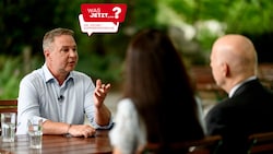 SPÖ-Chef Andreas Babler in „Was jetzt? Die ,Krone‘-Sommergespräche“ mit Christian Nusser und ...