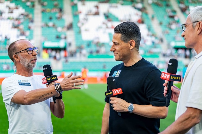 Roman Mählich (li.), Helge Payer (mi.) und Rainer Pariasek (re.)