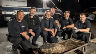 Am Mittwochvormittag stießen Kanalarbeiter in Berlin-Neukölln auf eine Fliegerbombe aus dem ...