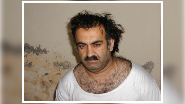 Chalid Scheich Mohammed, wurde zwei Jahre nach den Anschlägen in Pakistan gefasst – dieses Bild ...
