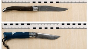 Der Dieb trug zwei Klappmesser bei sich.