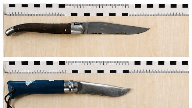 Der Dieb trug zwei Klappmesser bei sich.