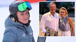 Alexandra Meissnitzer und Neo-FIS-Boss Alexander Ospelt.