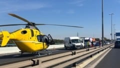 Bei dem Unfall war auch ein Hubschrauber im Einsatz.