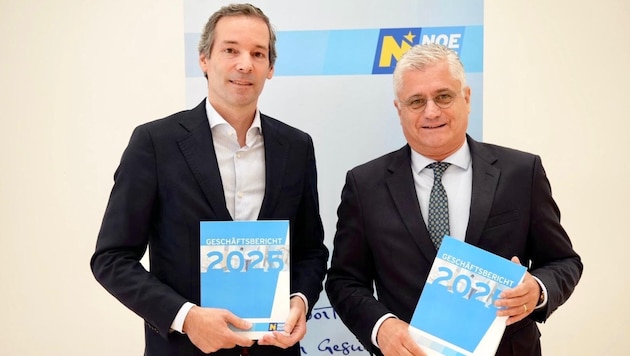 „Gesundheits-Bilanz 2025“: NÖGUS-Geschäftsführer Volker Knestel und der zuständige Landesrat ...