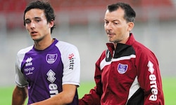 Rudi Perz coachte 2011 die Austria (Pink), kommt am Freitag als Gegner ins Wörthersee-Stadion.