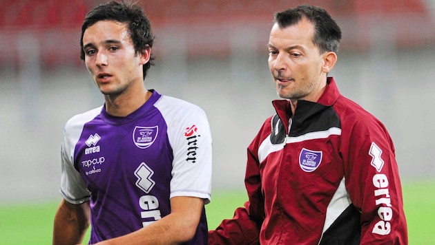 Rudi Perz coachte 2011 die Austria (Pink), kommt am Freitag als Gegner ins Wörthersee-Stadion.