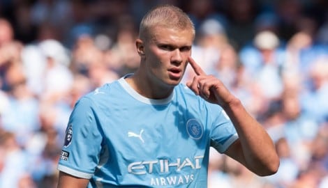 Manchester Citys Erling Haaland