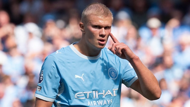 Manchester Citys Erling Haaland