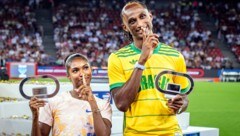 Masai Russell (links) und Alison dos Santos 