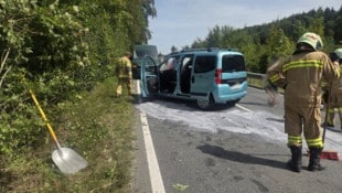 Die Freiwillige Feuerwehr Bergheim kümmerte sich um die Aufräumarbeiten. 