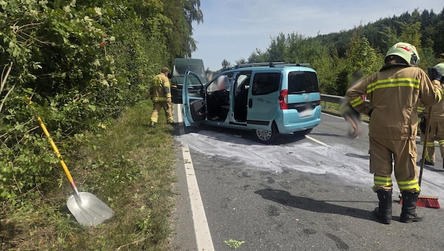 Die Freiwillige Feuerwehr Bergheim kümmerte sich um die Aufräumarbeiten.