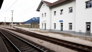 Am Bahnhof Ludesch machte sich der Defekt erheblich bemerkbar. 