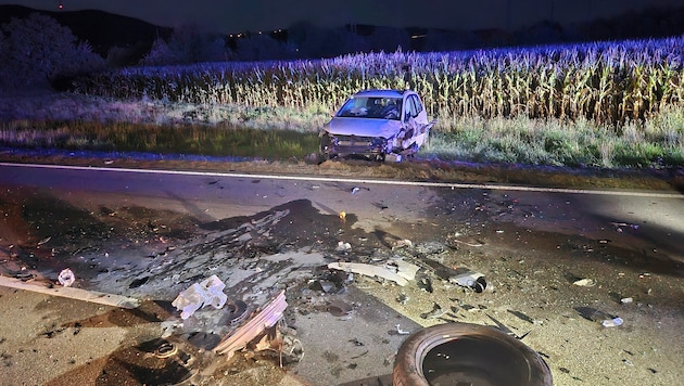 Das Fahrzeug eines 26-jährigen Pinzgauers wurde völlig zerstört.