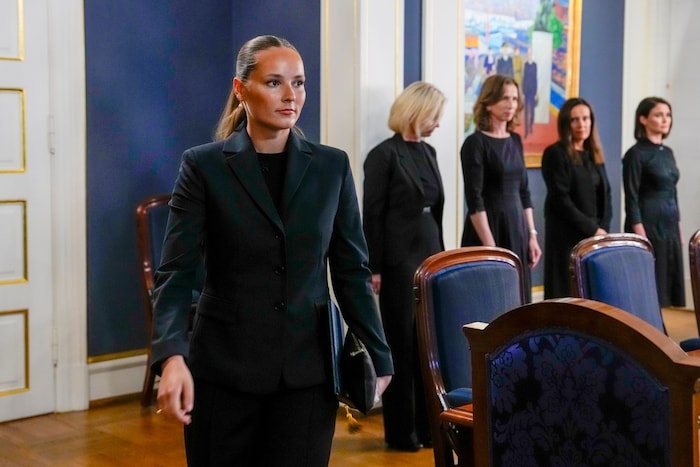 Kronprinzessin Ingrid Alexandra bei der Ankunft im Parlament
