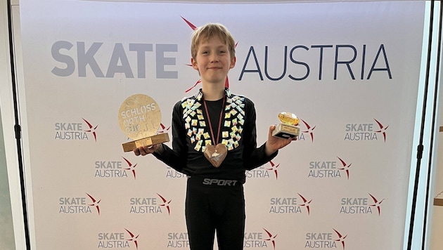 Georg-Philipp Dachauer wurde in seiner Altersklasse zum besten Eiskunstläufer Österreichs gekürt