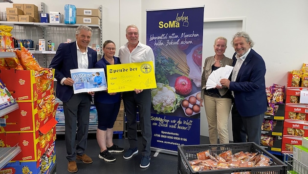 Sommeramtmann Stefan Lindner, SoMa-Filialleiterin Ingrid Kulterer, Burggraf Willi Noll, ...