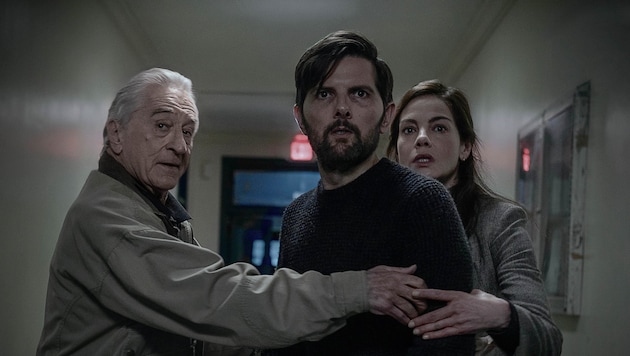 ehr gut besetzt (v. l.): Robert De Niro, Adam Scott und Michelle Monaghan suchen den ...