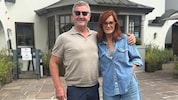 Thomas Rass nahm Andrea Berg am Freitag in der Gamsstadt in Empfang.