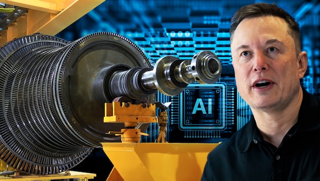 Tech-Magnat Elon Musk hat zur Stromversorgung seiner KI-Serverfarmen um eine Milliarde US-Dollar ...