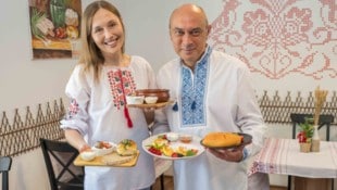 Jürgen Fuchs In der Küche von Anastasiia und Serhii wird alles selbst gekocht.