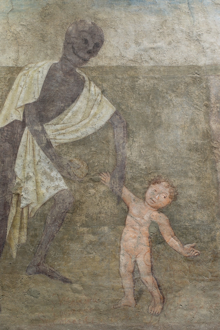 Ausschnitt aus dem Metnitzer Totentanz.