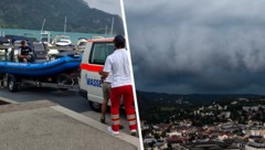In Salzburg musste die Wasserrettung ausrücken, auch in Oberösterreich verdunkelt sich der ...